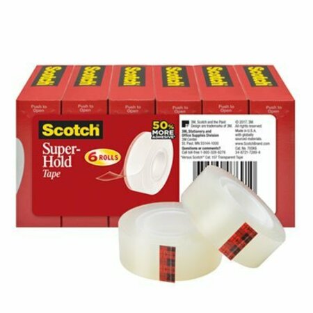 3M COMMERCIAL TAPE;SUPER-HOLD;0.75inX1000in 700K10